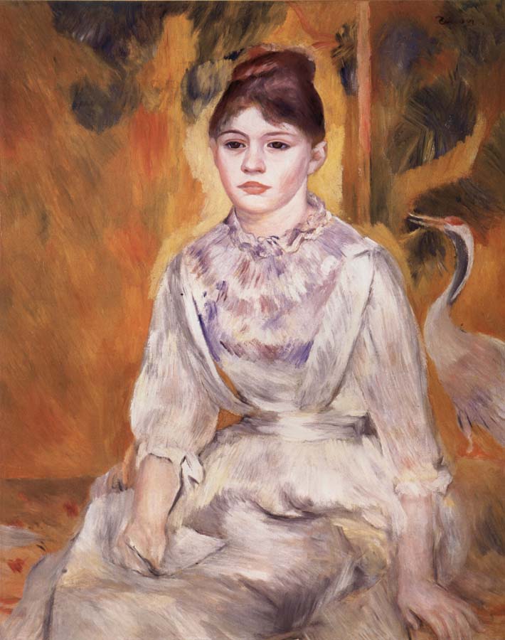 Pierre Renoir Young Girl with a Swan